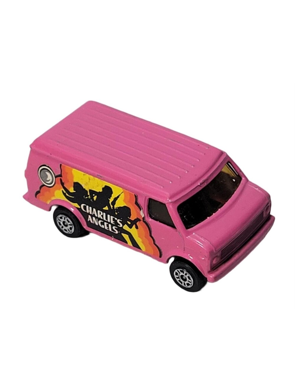 Vintage 1977 Charlies Angels Pink Van Die-Cast Chevy By Corgi Juniors